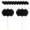 32Pcs Blank Black Chalkboard Cocktail Picks with Writable Food Tags 6