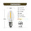5 Base C7 String Bulbs Christmas Village Light Accessory Cord with 5 Led Light Bulb 2