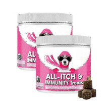 (2 bottle)All-Itch Immunity Treats for Dogs - Soothe Itchy Paws, Eyes, Ears, Skin