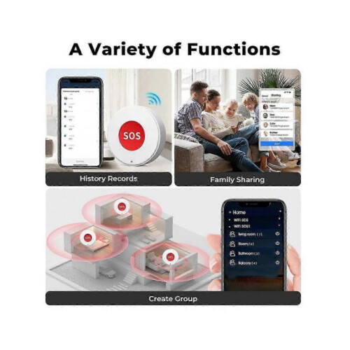 Mini Tuya WIFI Elderly SOS Button Waterproof Emergency Panic Sensor 2025 1
