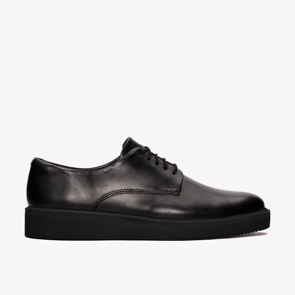 Clarks (Standard, 5 (Adults')) Glickly Derby2 Black Leather