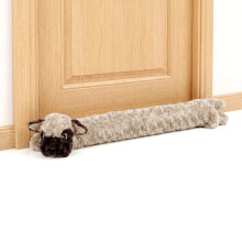 (Beige Dog) The Magic Toy Shop Novelty Dog or Cat Micro-fleece Soft and Cuddly Draught/Draft Excluder