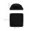 Comfortable Black Commode Chair Plug Cushion with Wipe Clean Pad 2