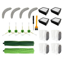 Accessoires pour IRobot Roomba Combo J9+ Robot Aspirateurs Rouleau Filtre Hepa Chiffons de Vadrouille Chiffon Sac à PoussièRe PièCe