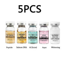 (5pcs Gold Serum) Korean Bb Cream Set: 3-in-1 Foundation, Concealer & Skincare, 8ml Hydrating