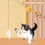 (With telescopic rod, green) Interactive Cat Toys,3 Function Cat Toy(comb,laser,Retractable Cat-Teasing Wand) 5