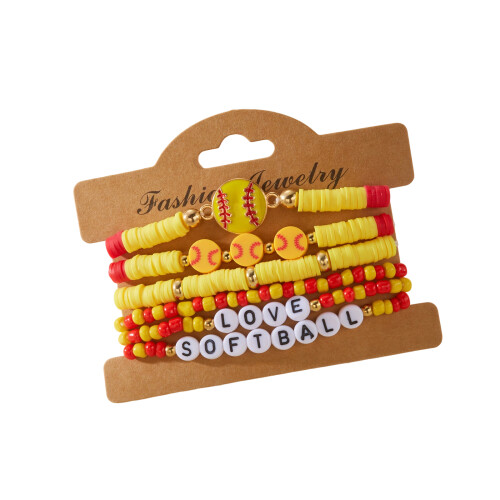 Bijoux en perles élastiques polyvalents,-bracelet de balle-molle
