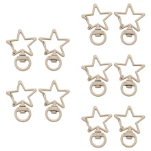 Mixed Color Metallic Star Pendants Lightweight For-Coffee