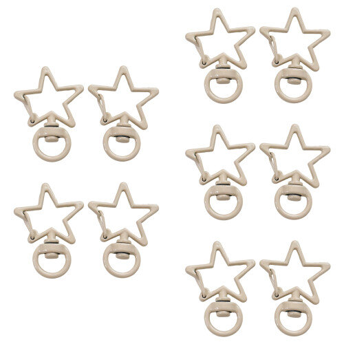 Mixed Color Metallic Star Pendants Lightweight For-Coffee