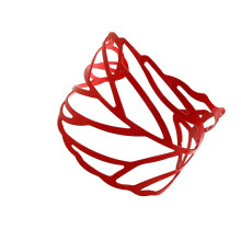 Bracelet en chaîne découpée de feuilles Vintage,-Rouge