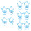 Assorted Strar Alloy Charm Crafting Essential Lightweight-Blue 1