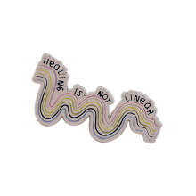 Quirky Zinc Alloy Brooch With Humorous Phrases Ideal For Adding