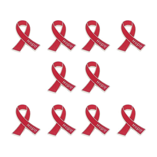 Modieuze legering Hope lintpin met antislipsluiting Hope-Rood
