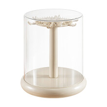 Vitrine transparente à vue 360 avec Base rotative pour