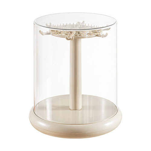 Vitrine transparente à vue 360 avec Base rotative pour