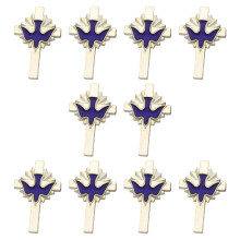 10 Stück Vogel-Schmuck-Brosche mit eng anliegendem-Silberblau