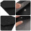 4Pcs Portable PU Cash Envelope Wallet for Money Sorting Black 4