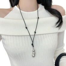 Good Fortune Peanut Necklace Hypoallergenically Alloy-Silver