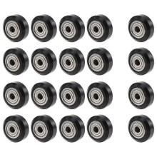 20Pcs/Slot POM Plastic Wheel Pulleys 625ZZ 3D Printer Parts Round Idler Gear Part V 3D Printer Accessories