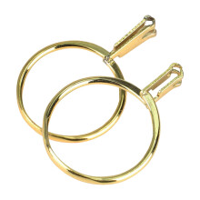 2PCS Premium Golden Jewelry Display Stands Alloy Steel Texture