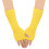 Women's wool half-finger gloves yellow one size 4