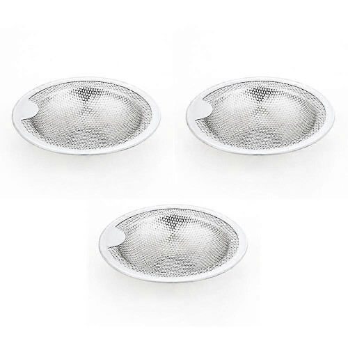 Kitchen Sink Strainer, Stainless Steel Sink Drain Strainer, Dishwasher Safe-Large