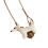 Practical Pet Accessory Leather Rope Necklace-little white dog 1