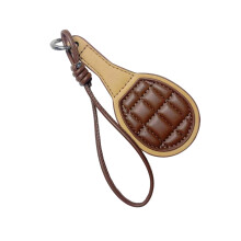 Keychain Pendant With Braided Rope For Sports-Coffee