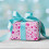 Rosa Geschenkpapierrolle mit Herzmotiven – 2 Stück 2