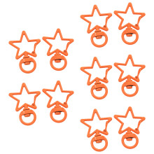 Practical Lobster Clasp Star Charm 10 Colors Jewelry-Orange