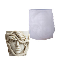 Silicone Gorgon Planter Mould For Resin Casting And Creative DIY
