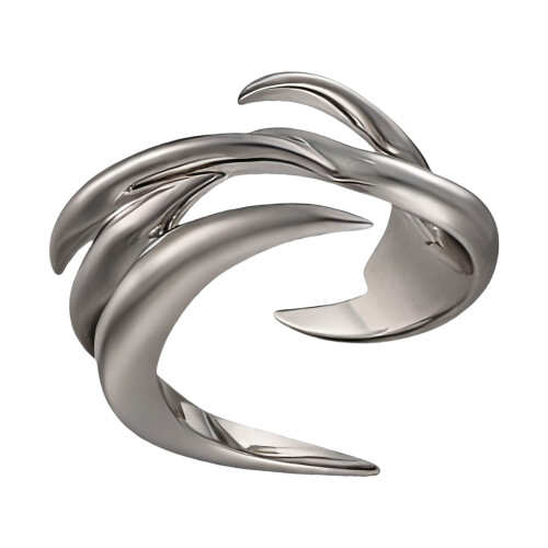 Trendiger Ring mit flüssigem Drachenklauenmuster, stilvolles