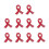 Moderne Hope-Buchstaben-Brosche aus Legierung mit-Rot 1