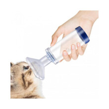 Dog/Cat Aerosol Inhaler Spacer Chamber To Help with Breathing for Feline with Asthma 2 Sizes of Mask Will Fit all Cats or Dog -GSL