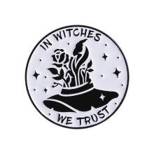 Punk Goth Heks Broche Emaille Revers Pin Met Katten-QHXZ4805