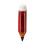 Emaille penontwerpen broche legering accessoire-Rood 1