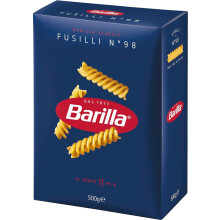Barilla Fusilli Pasta 500g Italian Dry Pasta Made with Durum Wheat Semolina NonGM Kosher Certified Spiral Pasta for Pesto Pasta Salad Pasta Bake 1Pack