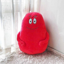 (Red about 50cm) 50cm Family Barbapapa Plush Toy Big Size Soft Cartoon Anime Stuffed Pillows Doll Cushion Throw Pillow Toy For Children Kids Gift