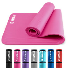 KAYMAN Yoga Mat 183cm x 60cm Multi-Purpose Extra Thick Foam Exercise Mats, Pink