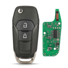 (2 Buttons) Flip Remote Key Fob ID49 433Mhz DS7T-15K601-B /EB3T-15K601-BA For Ford F150 Ranger Galaxy S-Max KA+ Mondeo V