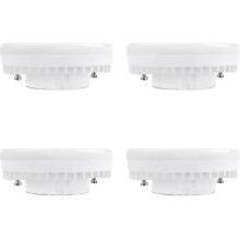 4pcs Gx53 Led Spotlight 9w Warm White 3000k, 900lm, Ac 230v, Non-dimmable