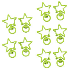 Colorful Metal Stars For Craft Keychain Fashion-Green