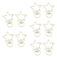 Practical Lobster Clasp Star Charm 10 Colors Jewelry-Beige