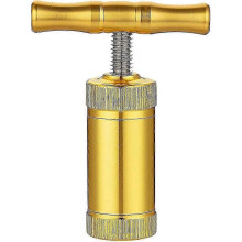 Heavy Duty Pollen Press with T-Handle - Portable Metal Tobacco Press for Rosin and Kief Pressing