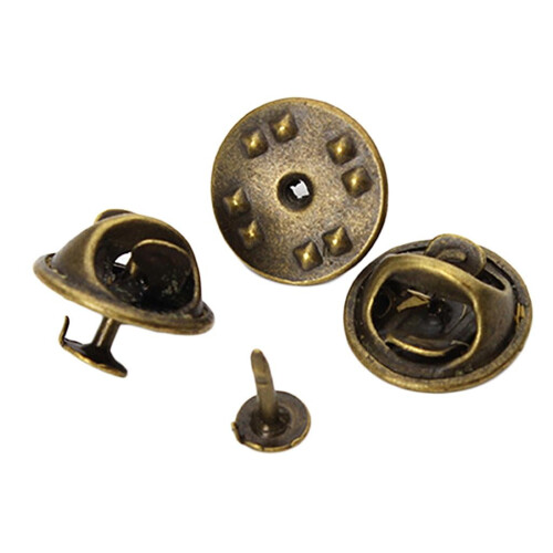 Butterfly Clutch Pin Backs8mm Blanke Brosjepinner 50 stk 1