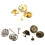 Butterfly Clutch Pin Backs8mm Blanke Brosjepinner 50 stk 4