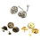 Butterfly Clutch Pin Backs8mm Blanke Brosjepinner 50 stk 5