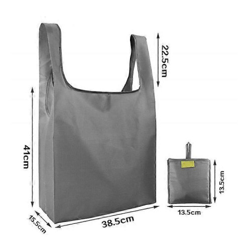 (pink) Ripstop Reusable Grocery Shopping Bag 3Pcs 1
