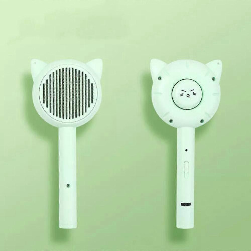 (Without telescopic rod, green) Interactive Cat Toys,3 Function Cat Toy(comb,laser,Retractable Cat-Teasing Wand) 1
