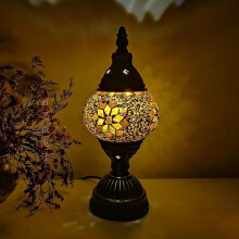 Turkish Mosaic Table Lamp Vintage Art Deco Handmade Lamparas De Mesa Mosaic Glass Romantic Bedside Lamp Lamparas - Perfect_Surprise Gift